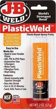 J-B Weld Plastic Weld Fast-Setting Off White Multi Purpose Reinforced Epoxy