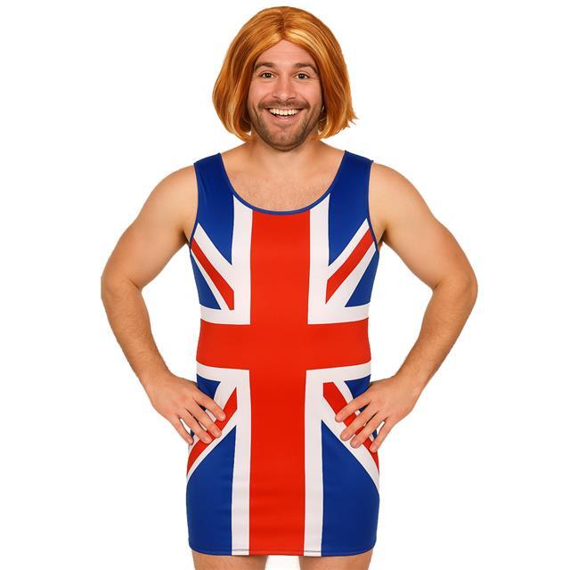 Men's Union Jack Dress – 90s Fancy Dress Costume for Stag Dos
