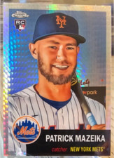2022 Topps Chrome Platinum Anniversary Prism Refractor Patrick Mazeika #196 Mets