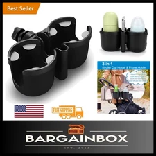 2-in-1 Stroller Cup and Phone Holder - Perfect for Uppababy, Nuna, Doona & More