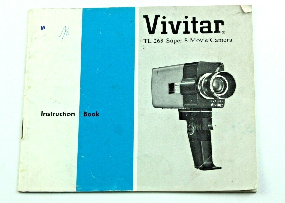 189003 Vivitar TL 268 Super Movie Camera Genuine Original User