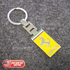 3D Ferrari Sport Alloy Car Home Nameplate Keychain Ring Decorate Gift