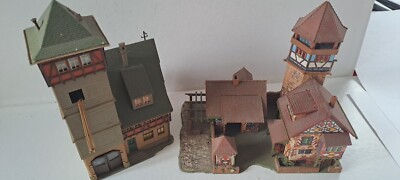 Maquettes De Bâtiments De Ville HO - Marques Faller, Vollmer, Kibri - Excellent état, Pour Réseau De Train Miniature