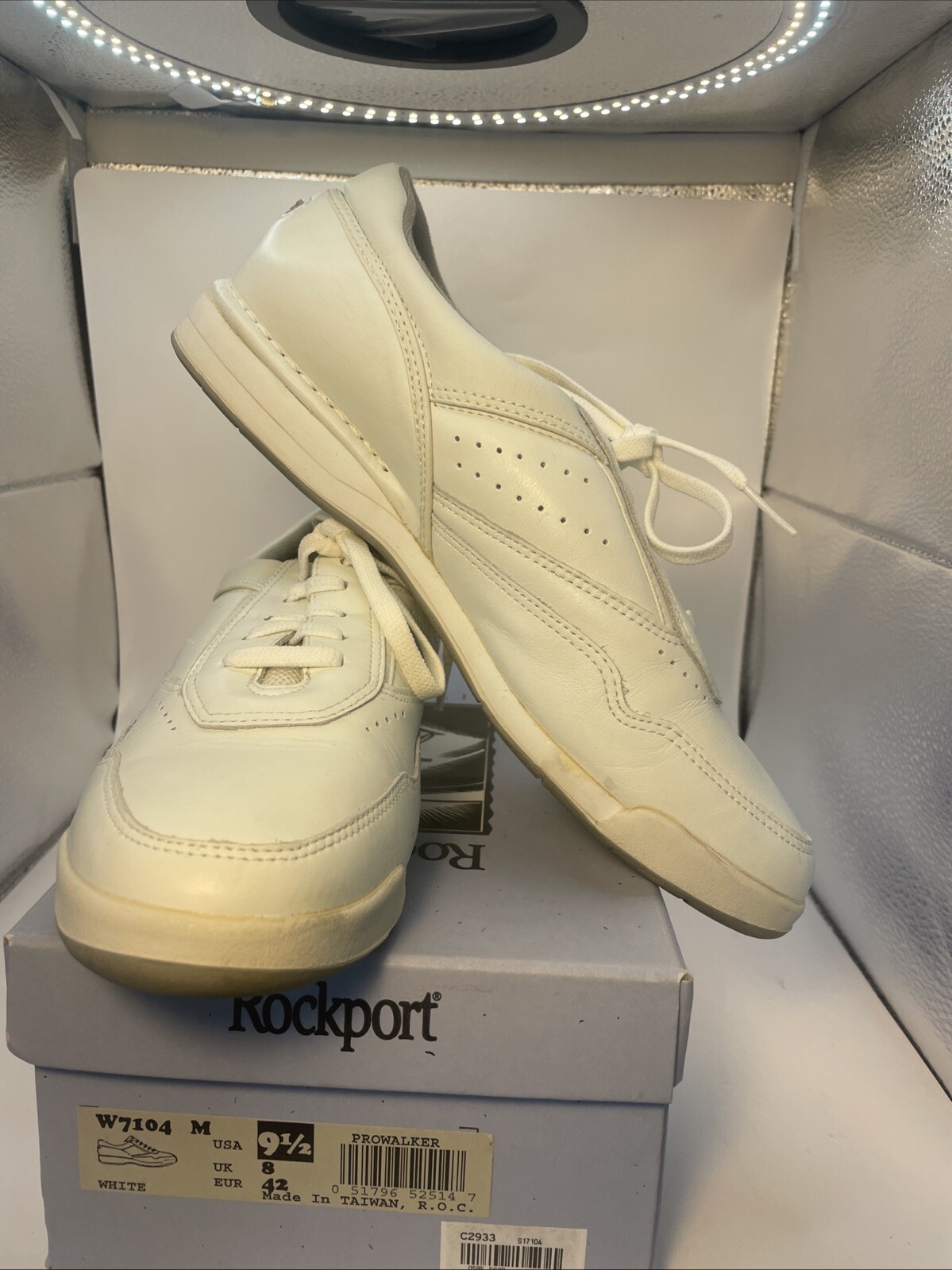 Rockport Walking Shoes Leather ProWalker White Women's 9.5-image