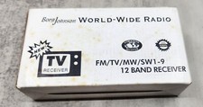 Borg Johnson World-Wide Radio, FM/TV/MW AM /SW1-9 12 Band Receiver - NIB 