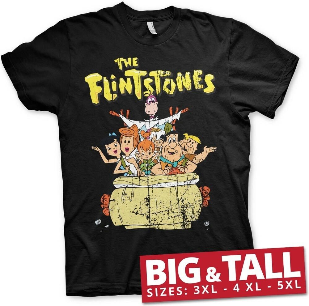 Футболка The Flintstones Big - Tall черного цвета