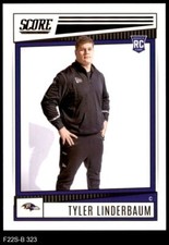 2022 Score #323 Tyler Linderbaum Ravens RC Iowa 8 - NM/MT