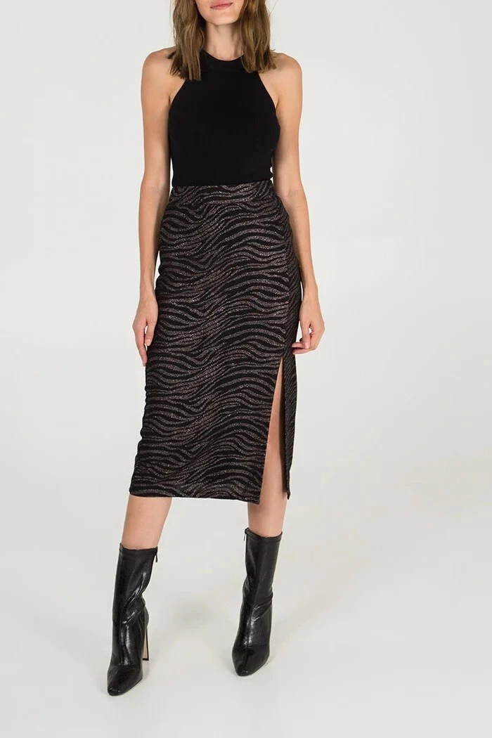 Glitter zebra skirt top