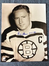 Fern Flaman Signed Boston Bruins 11x14 Timeless Legends COA