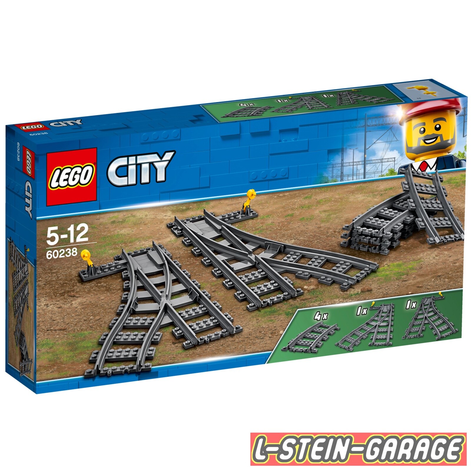 Lego City - Erweiterungsstück Für Kreative Gleisgestaltung (60238) - Bild 3