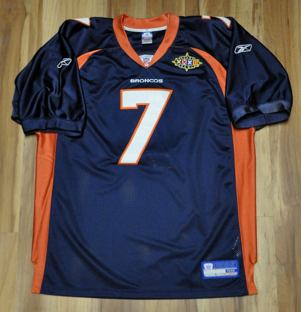 Reebok　NFL　BRONCOS　ユニフォーム　XL　オレンジ系 NFL 2004 Reebok Denver Broncos Game Worn Used Football