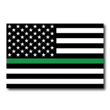 Thin Green Line American Flag Magnet Decal 4x6 Heavy Duty for Car Truck SUV