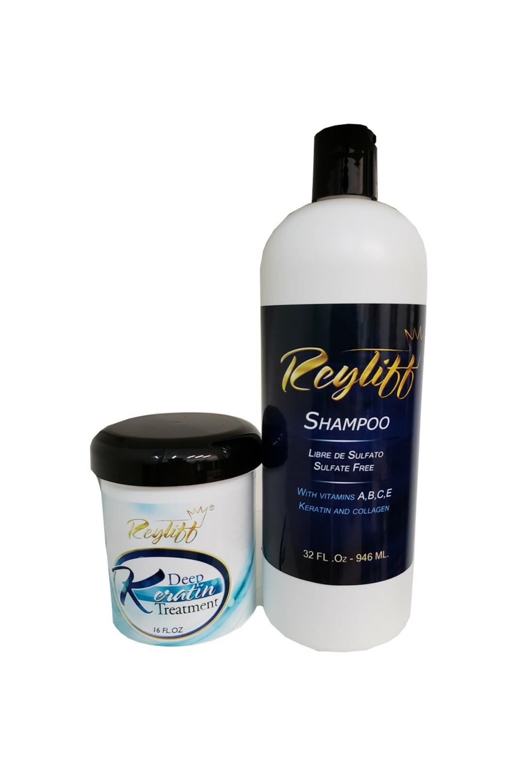 Shampoo without salt 32oz ideal for the maintenance of keratin+16oz deep protein