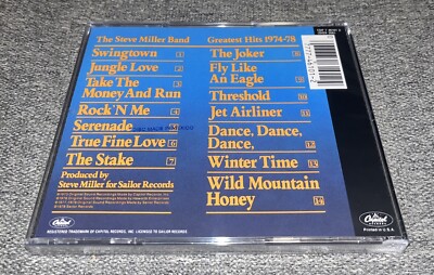 Greatest Hits: 1974-78 by Steve Miller Band (New CD)⭐️Buy Any 3