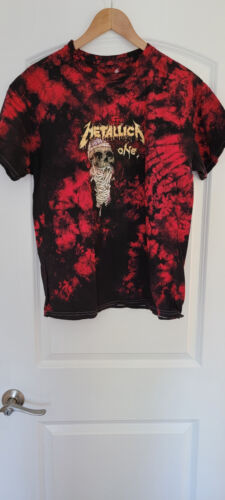 Metallica Shirt Adult Large Red Tie Dye One Rock … - image 1