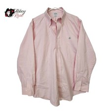 Brooks Brothers The Original Polo Pink Button Up Short Sleeve Shirt Size XL