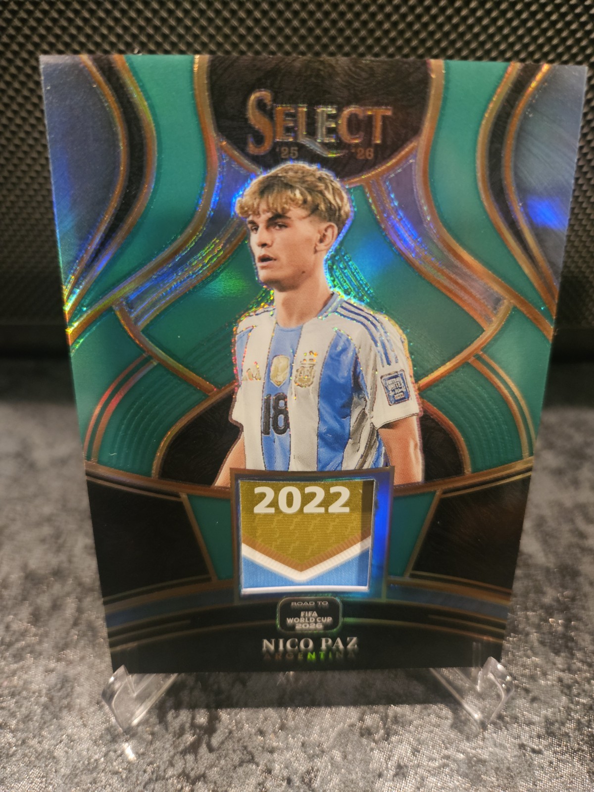 2025-26 Panini Select Road To Fifa World Cup Nico Paz /5 SICK Patch ARG! RARE!
