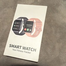 Smart Watch Fitness Tracker Touch Screen Black Silicone Band P98