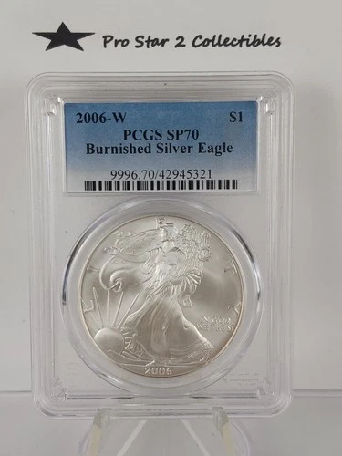 2006-W PCGS SP70 Burnished Silver Eagle