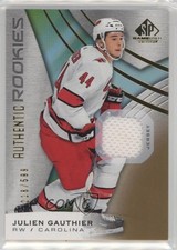 2019 SP Game Used Authentic Rookies Gold Jersey Relics /599 Julien Gauthier n1u