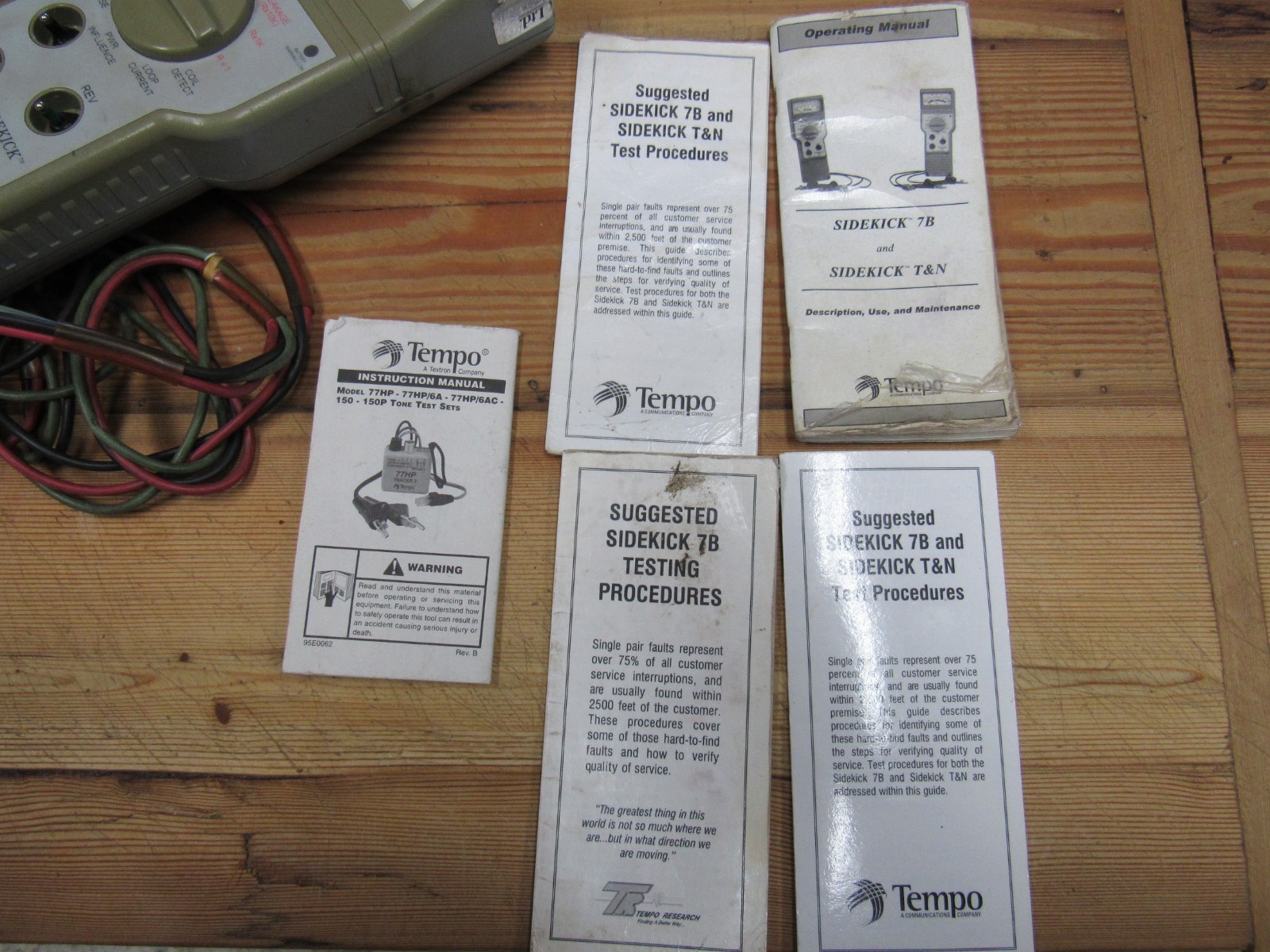 Tempo Sidekick T&N  Transmission & Noise Leakage Stress Tester W/ Cables & Case