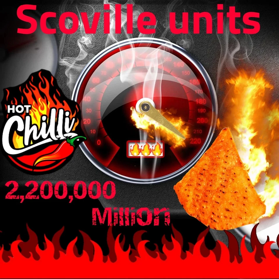 2x CHIP CHALLENGE - WORLDS HOTTEST CHILLI CHIP 🔥🔥( Twin Pack) - HOT - image 2 of 4