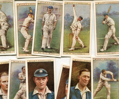 1929 W.D. & H.O. WILLS CRICKETERS, 1928 PLAYERS 50 TOBACCO CARD SET