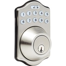Electronic Keypad Deadbolt Satin Nickel Keyless Entry Door Lock for Homes