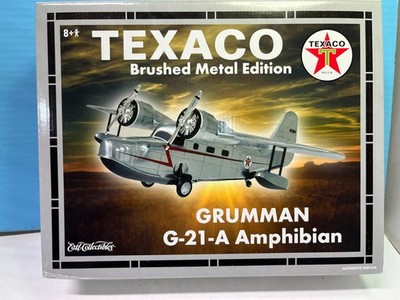 1/38 ERTL WINGS OF TEXACO GRUMMAN G-21-A AMPHIBIAN BRUSHED METAL 16TH SERIES CO