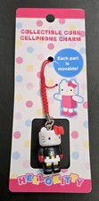 Hello Kitty Phone Charm Robot Skull  Bones MOVABLE 2010 Sanrio RARE