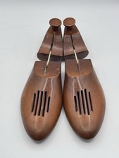 Vintage Wood 12" Vented Shoe Tree Mold Stretcher Wooden Form Marked 12-1