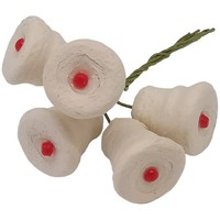 Glocke, 5Er Set Watteglocken Ø 2Cm X 2Cm Schatzhauser Weihnachtsschmuck