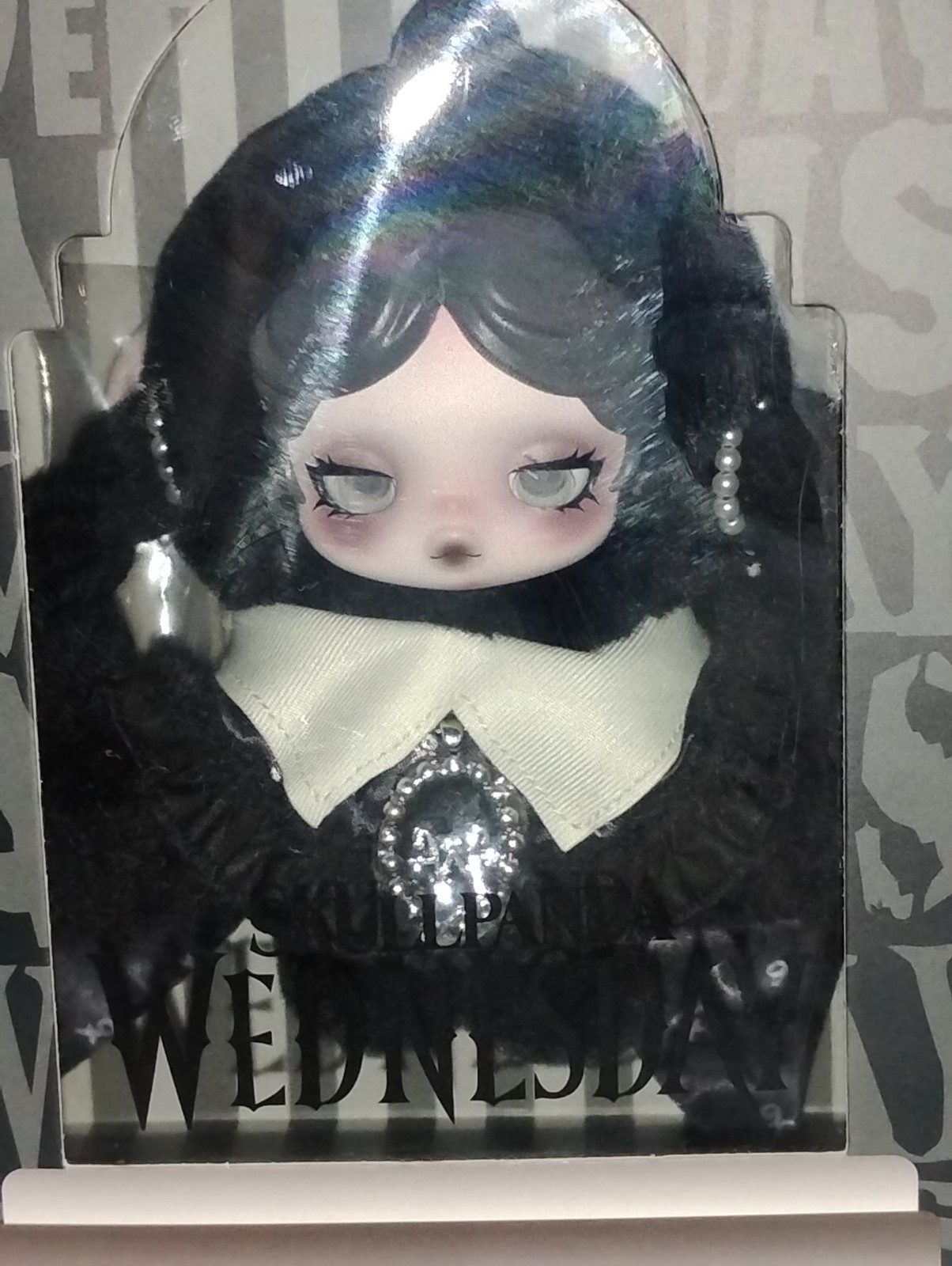 POP MART Skullpanda x Wednesday Plush Classic Dress Version