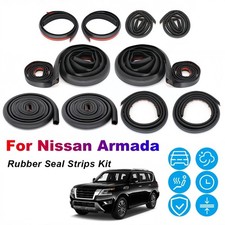 For Nissan Armada Door Rubber Seal Strips Weather Draft Wind Noise Reduction S