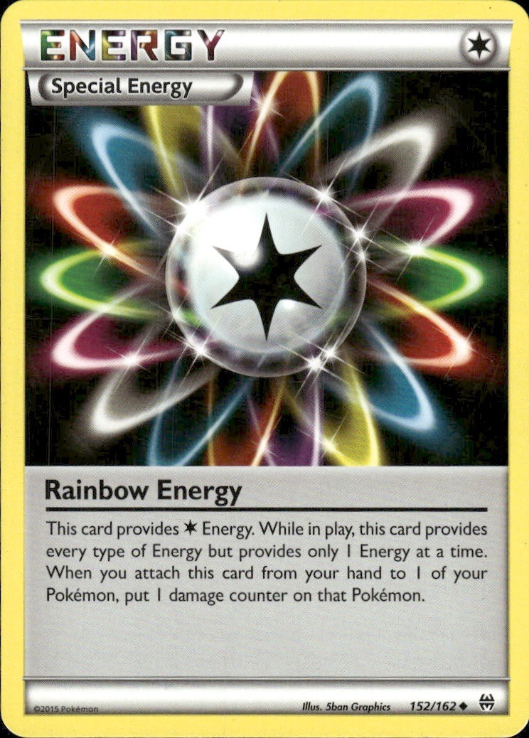 Rainbow Energy 152/162 Uncommon BREAKthrough Pokemon Lightly Played