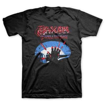 Saxon Power & Glory Vintage T-shirt Black Full Size BT1000
