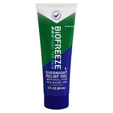 Biofreeze Menthol Overnight Pain Relieving Gel 3 OZ Lavender Pack Of 4 Tubes