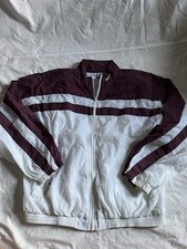 Reebok Mens Full Zip Track Jacket XL White/Bu...