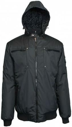 МУЖСКАЯ МОТОКУРТКА SPIRE В ТЯЖЕЛОМ ВЕСЕ С УСИЛИТЕЛЕМ - РАЗМЕР: МУЖСКОЙ L - ЧЕРНЫЙ