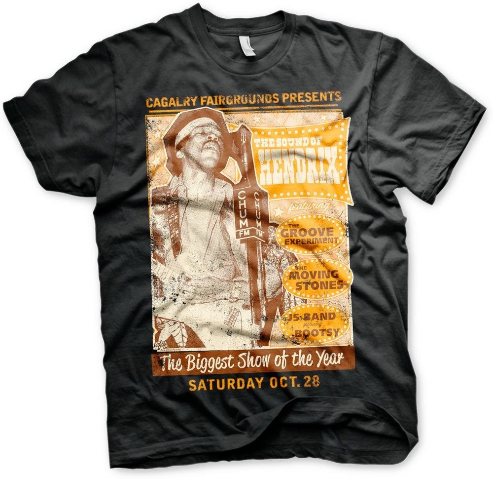 Jimi Hendrix The Sound Of Hendrix Poster Big Tall T-Shirt RD-1-JH006-H18-8