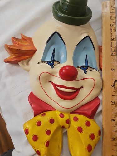 DE COLECCIÓN 1960/70S GOMA DURA CIRCO PAYASO CARAS Juego de 2 COLGANTES DE PARED Decoración - Imagen 21 de 22