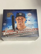 2017 Topps Chrome Baseball Jumbo Box - Factory Sealed