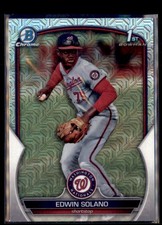 2023 Bowman Chrome Mojo Refractor Edwin Solano Washington Nationals BCP-169 1st