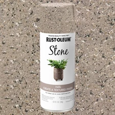 Pebble, Rust-Oleum Stone Textured Spray Paint, 12 oz,Natural stone appearance