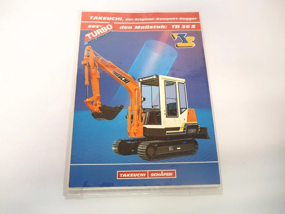 Takeuchi TB36 Raupenbagger Betriebsanleitung Bedienungsanleitung 1980/90er Jahre - Bild 1 von 4