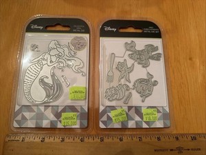 Disney Delightful Ariel AND Ariel Embellishments Metal Die Set Little Mermaid