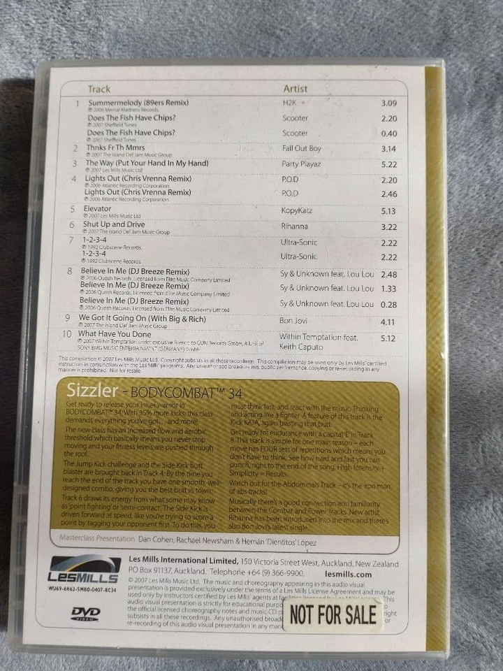 Les Mills Body Combat No34 CD&DVD&Corio text a5 - Photo 2/4