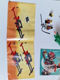 Lego vintage set System Castle 6056 Dragon Wagon, with box and instructions