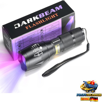 DARKBEAM UV-Flashlight Doppelt 365 395nm Wiederau