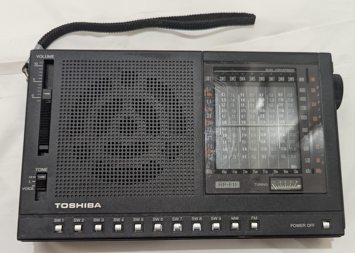 Vintage Toshiba RP F 11 Portable Shortwave Multi Band Radio -- No